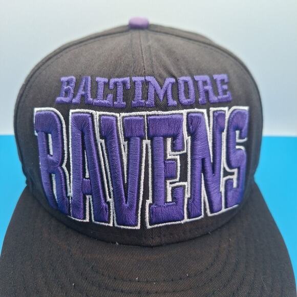 Baltimore Ravens New Era 9FIFTY Black Snapback Hat NFL Cap Size S/M 100% Cotton - Picture 2 of 8